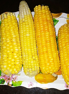 cooked corns without the wraps