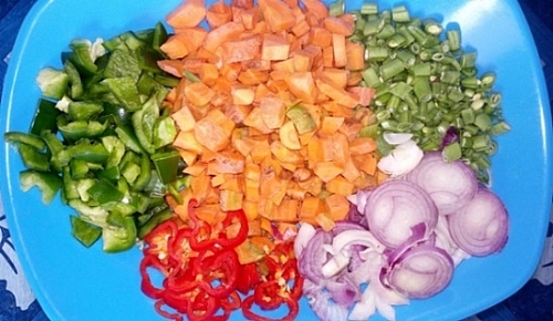 Chopped vegtables