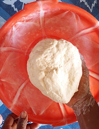 After ucovering the dough, if you notice the dough to firm, add more flour to it and mix, it should neither be too soft or too hard to roll.