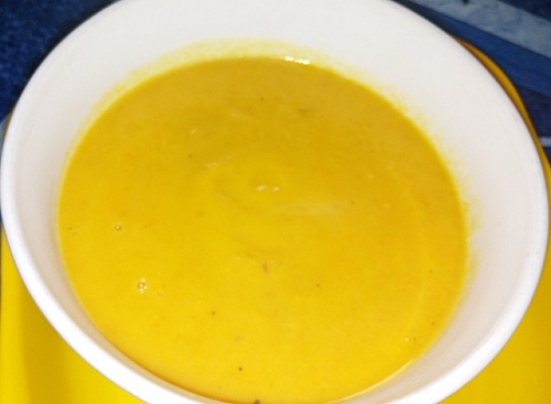 Your tasty pumpkin soup is ready, this is so unique in flavour and softness