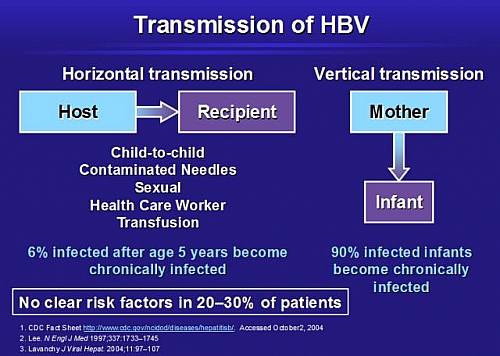 How people get infected by Hepatitis B including infants