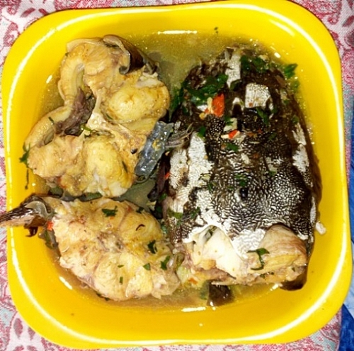 Healthy catfish pepper soup
