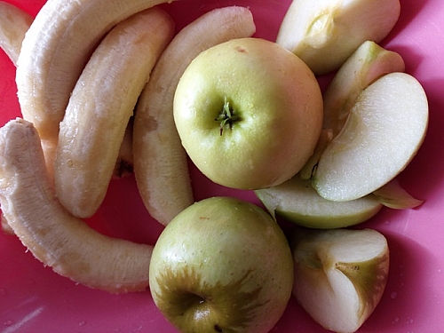 Apples and bananas- fruits