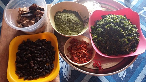  Ingredients for preparing afang soup