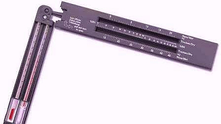 Picture of a Sling Psychrometer- it is used for measuring relative humidity