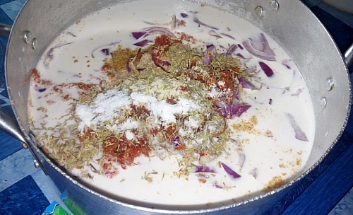 Photo of Mixing of coconut rice Mixing of coconut rice