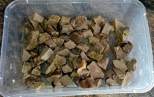 Cooked liver for couscous meal