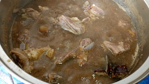 Cow meat pepper soup gets richer and flavorful, the longer it sits on heat