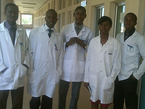 University of Jos Medical students: From Left to right - Dr. Tiamiyu Misbau Taye, Dr. Bongdap Nansel Nanzip (Me), Dr. Guda Kamdishak John, Dr. Onyinye Obiorah (only female among us) and Dr. Anokwuru Kingsley Ozioma. I miss them all - shout out to them!