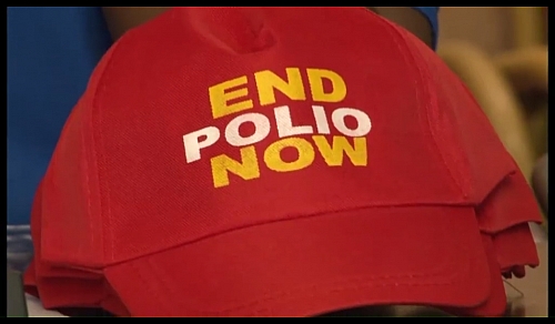 End Polio Now campaign Face cap
