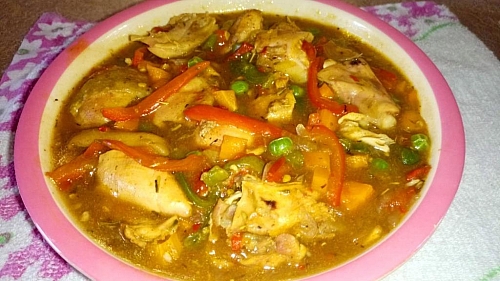 Delicious chicken sauce for rice