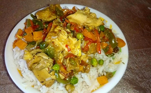 I love to serve my chicken sauce over boiled rice, enjoy it as you want