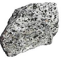 Granite rock, an example of intrusive igneous rock