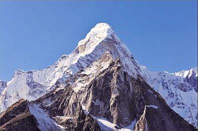 Mount Everest in Nepal, the Highest landform in the world