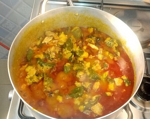 Photo of leave to cook for a while after water or chicken stock leave to cook for a while after water or chicken stock