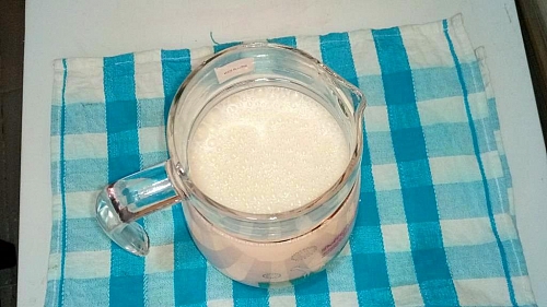 Tiger nut milk is ready