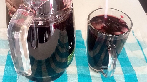 Zobo drink is best served chilled
