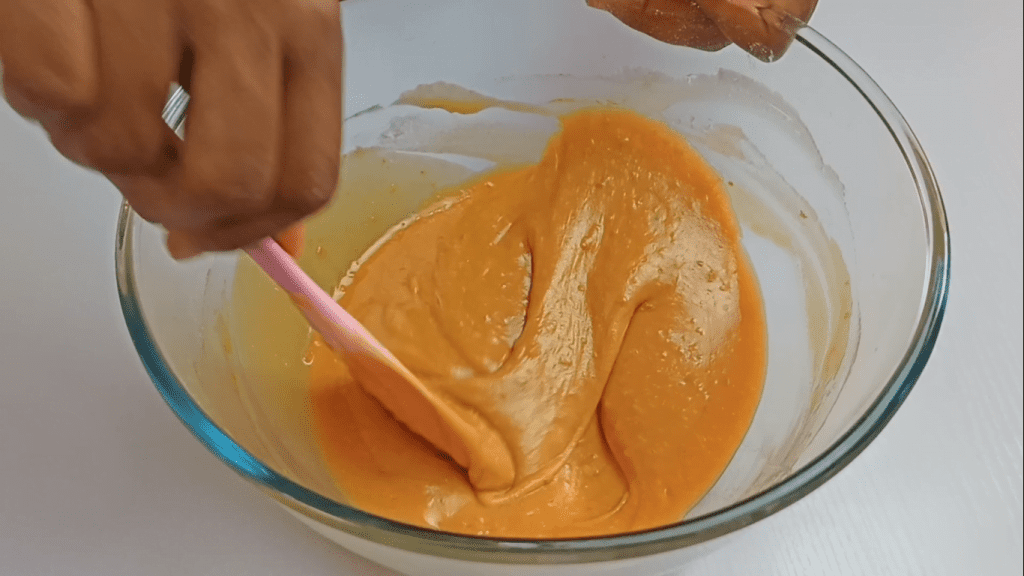 Orange Cake Batter in a bowl