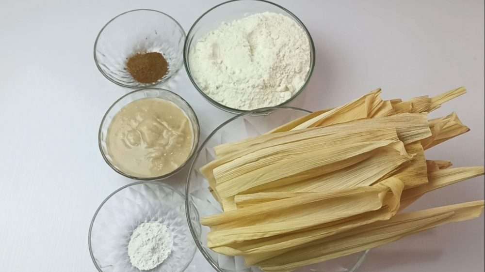 Ingredients for making tamales