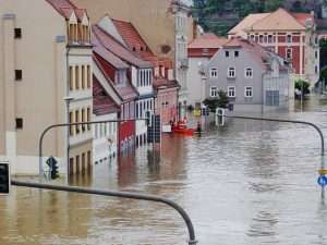Flood is one of the causes of water pollution